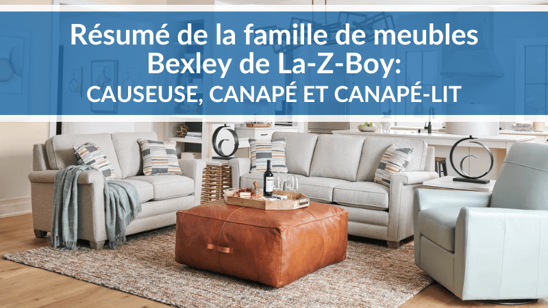 Examen de la famille de meubles Bexley de La-Z-Boy : Causeuse, canapé et canapé-lit