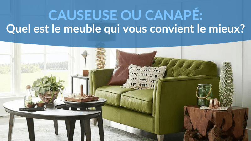 Causeuse ou canapé : Quel est le meuble qui vous convient le mieux ?