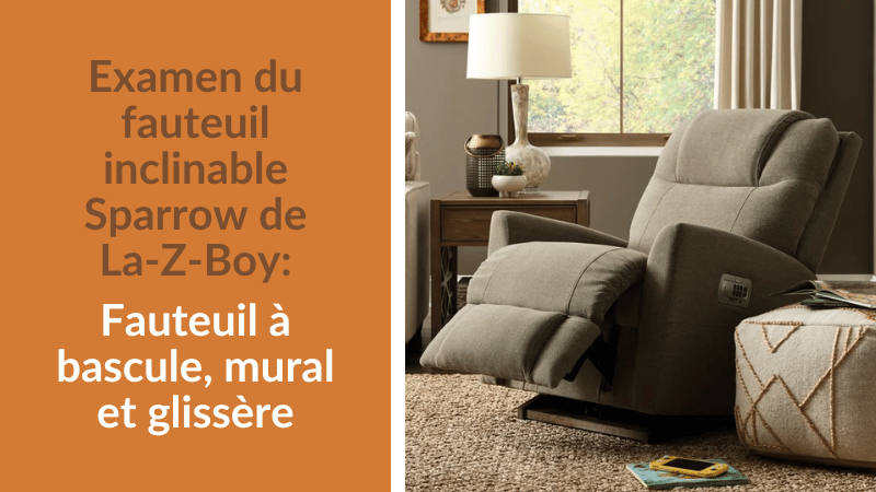 Résumé du fauteuil inclinable Sparrow de La-Z-Boy : Fauteuil à bascule, mural et glissère