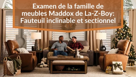 Examen de la famille de meubles Maddox de La-Z-Boy : Fauteuil inclinable et sectionnel