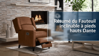 Résumé du Fauteuil inclinable à pieds hauts Dante