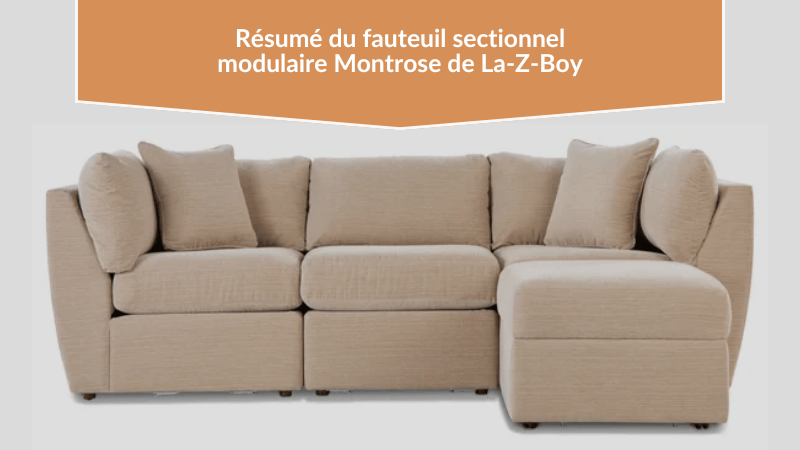 Résumé du fauteuil sectionnel modulaire Montrose de La-Z-Boy