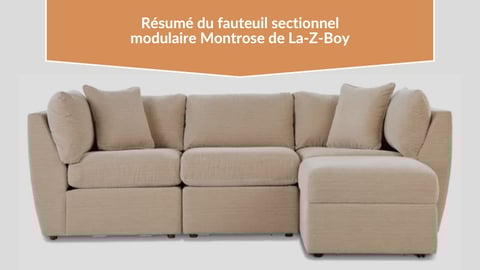 Examen du fauteuil sectionnel modulaire Montrose de La-Z-Boy