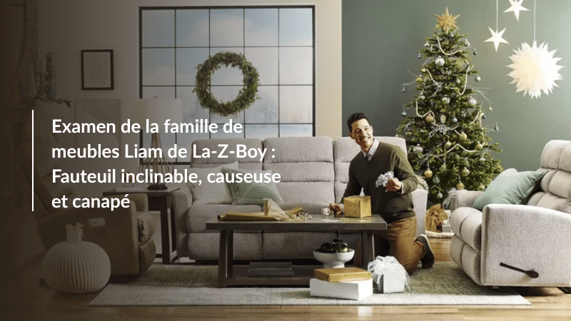 Examen de la famille de meubles Liam de La-Z-Boy : Fauteuil inclinable, causeuse et canapé