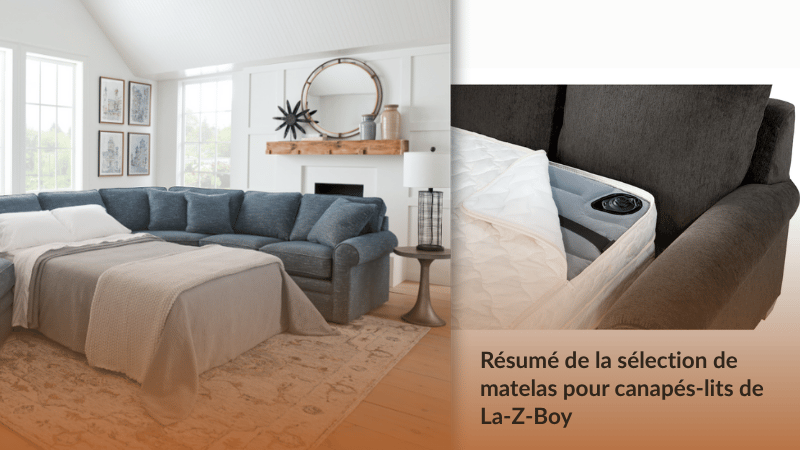 Résumé de la sélection de matelas pour canapés-lits de La-Z-Boy