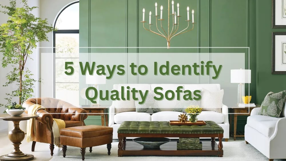 5 ways to identify quality sofas