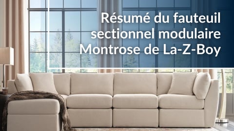 Examen du fauteuil sectionnel modulaire Montrose de La-Z-Boy