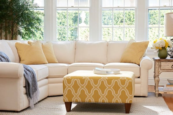 coffee table size for sectional