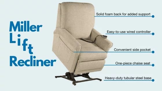 Miller bronze power lift recliner deals