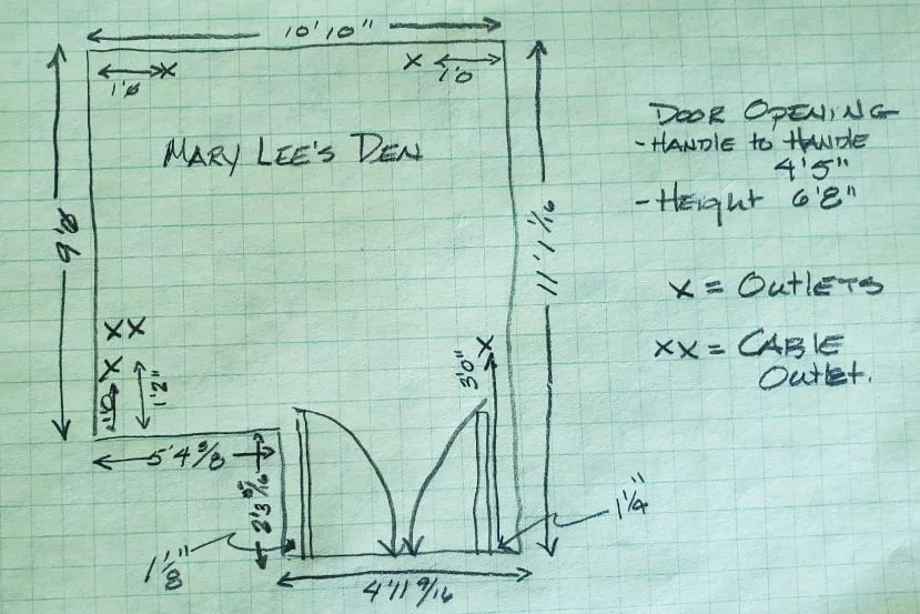 Wall Measuring Sketch