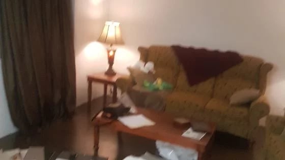 Living room before photo