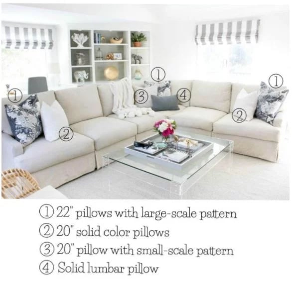 How To Arrange Sofa Pillows