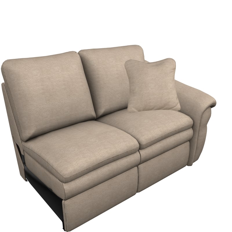 Devon Fabric Left-Arm Sitting Reclining Loveseat