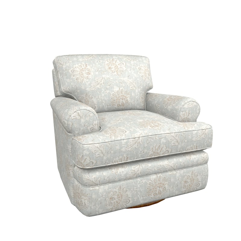 Roxie Fabric Premier Swivel Occasional Chair