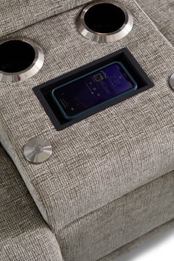 Wireless charging for phone on consoles