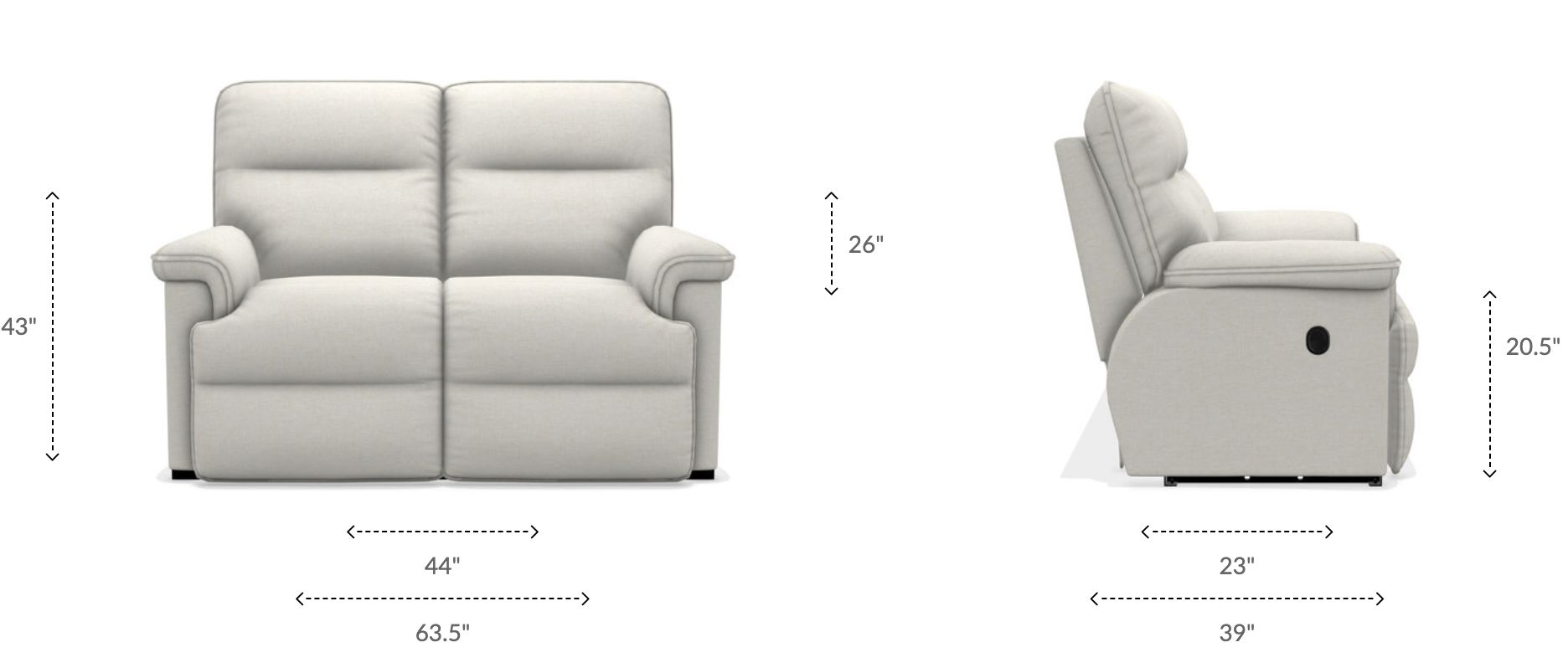Jay Loveseat Dimensions