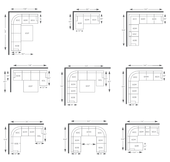 sectional configurations