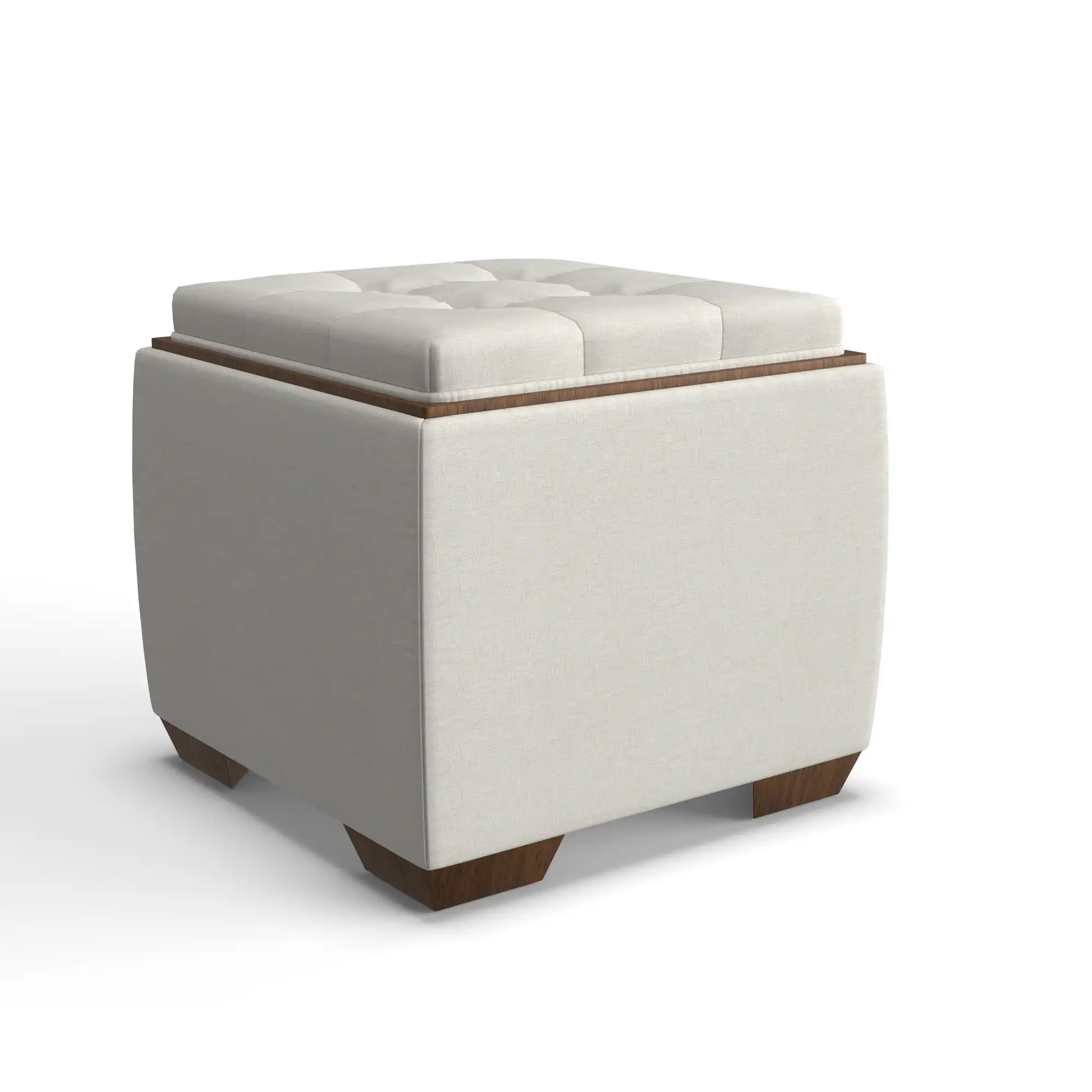 Leo Fabric Ottoman