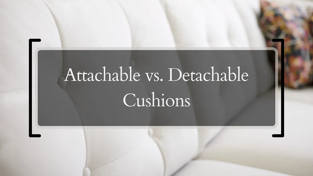 Cushion Conversations: Tight Back Sofas vs Loose Back Sofas  Loose vs  Semi-Attached vs Attached Cushions - Woodstock Furniture & Mattress Outlet