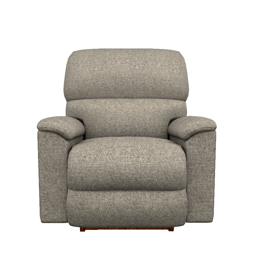Brooks Fabric Power Rocking Recliner w Headrest & Lumbar
