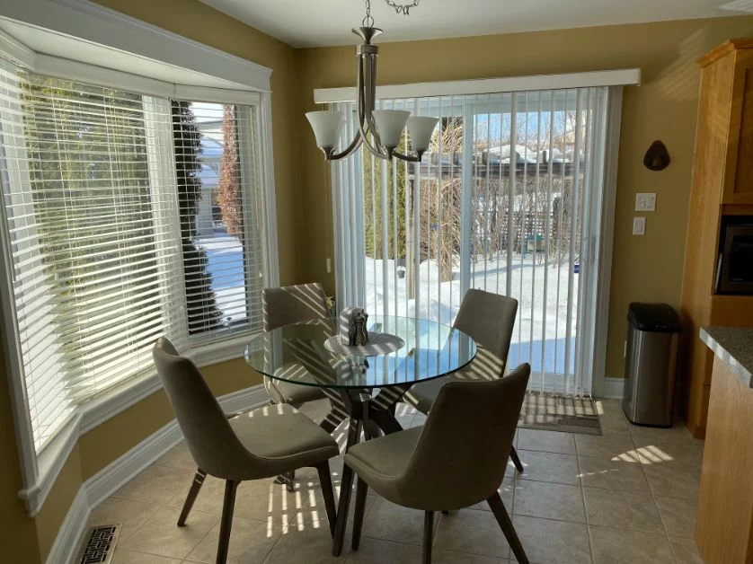 Canadel table & chairs breakfast room Makeover in Embrun