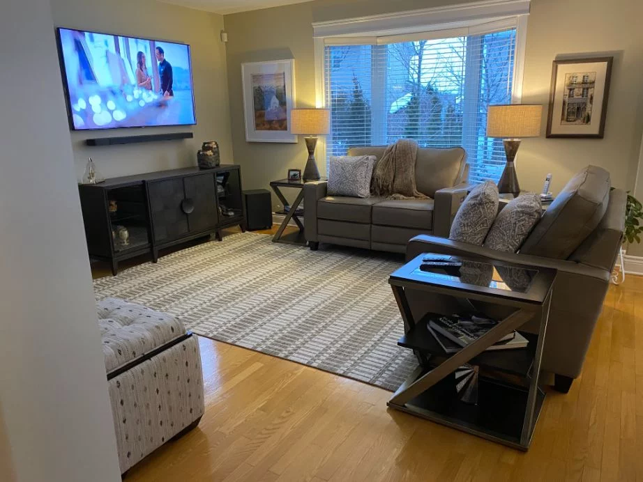 After photos: Room makeover What were the Client’s Wishes for the Living Room?