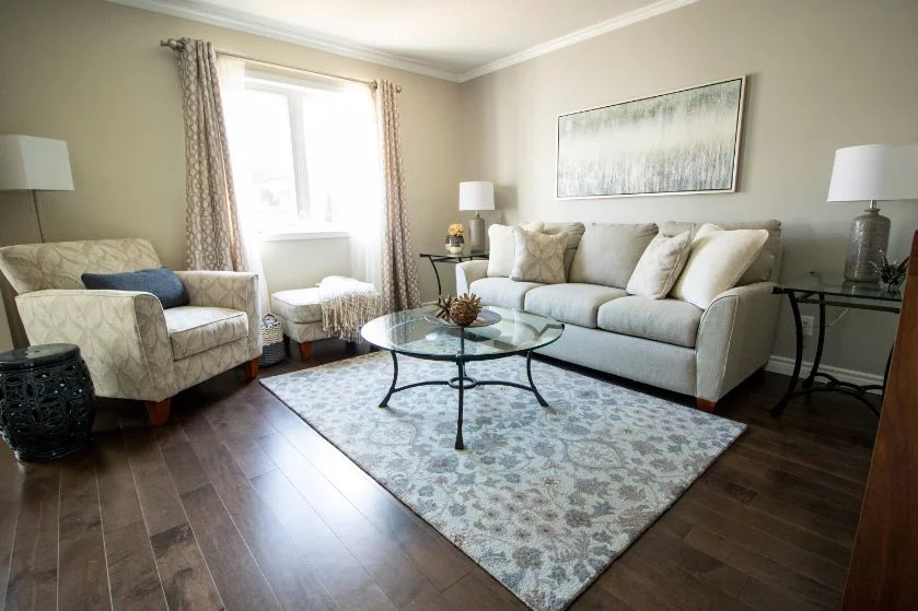 Living Room makeover The Rockland Design Project - Living and Dining room Makeover