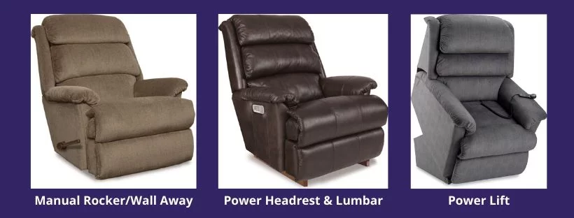 La-Z-Boy Astor Recliner collage image of rocker, power and lift
