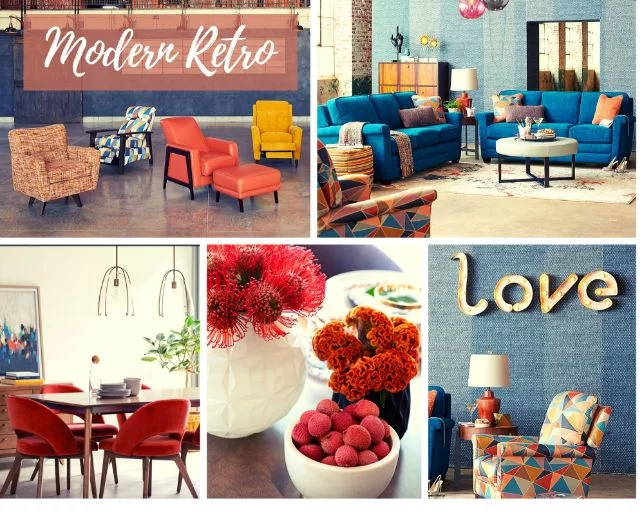2020 Design Trend, Modern Retro room image examples