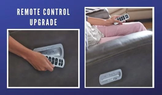 La-Z-Boy_Power_Recliner_New_Control_Panel NEW Power toggle control is a right side sitting panel. It contains all power adjustments with easy to use toggles. This new control panel comes with a home button, two memory settings, and a USB charging port.