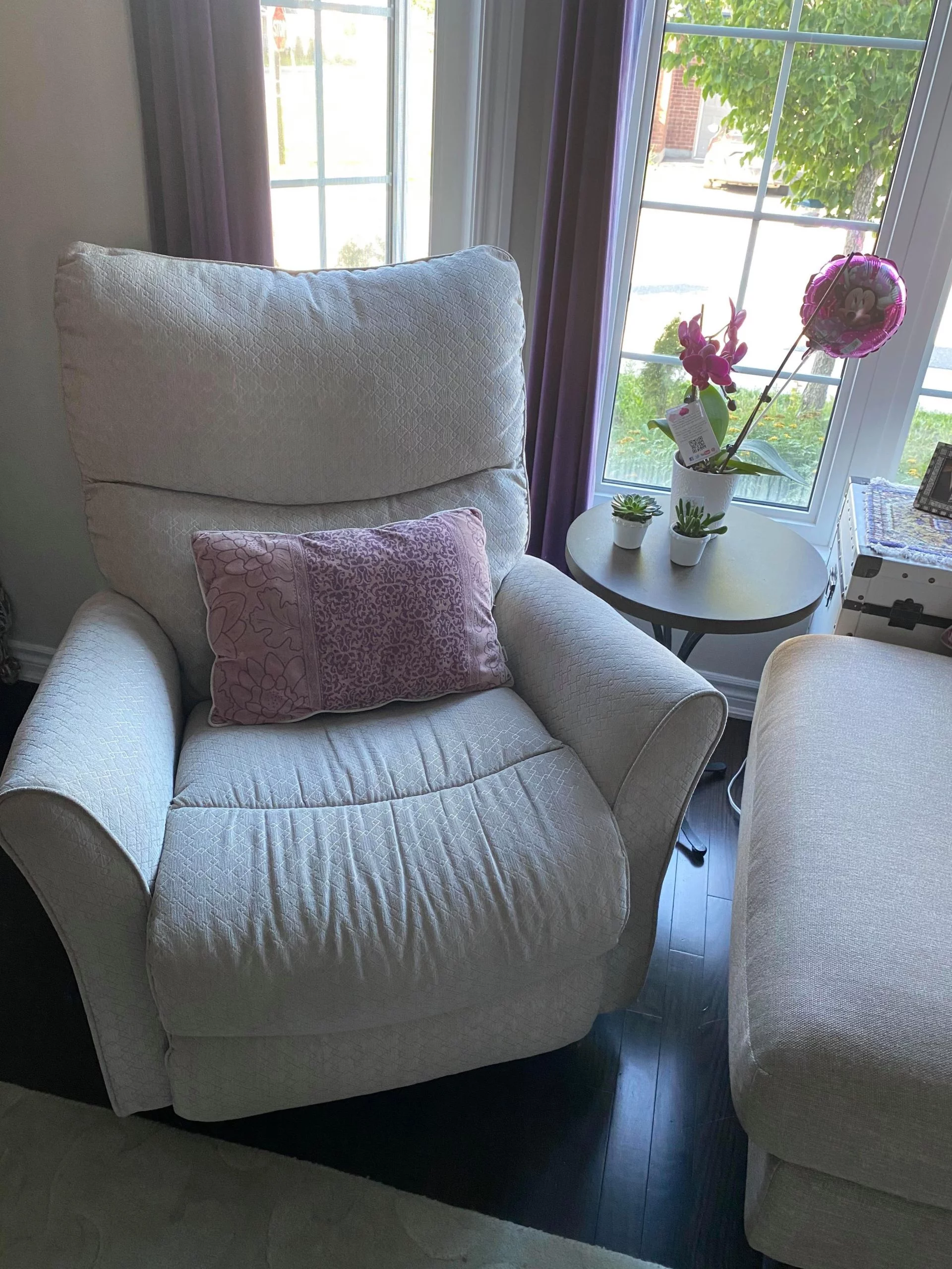 Rowan recliner chair with designer fabric Best La-Z-Boy Chair for your nursery