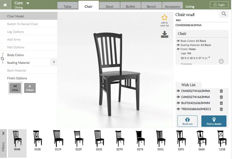 Dining Chair Selection Review of the Canadel Collection