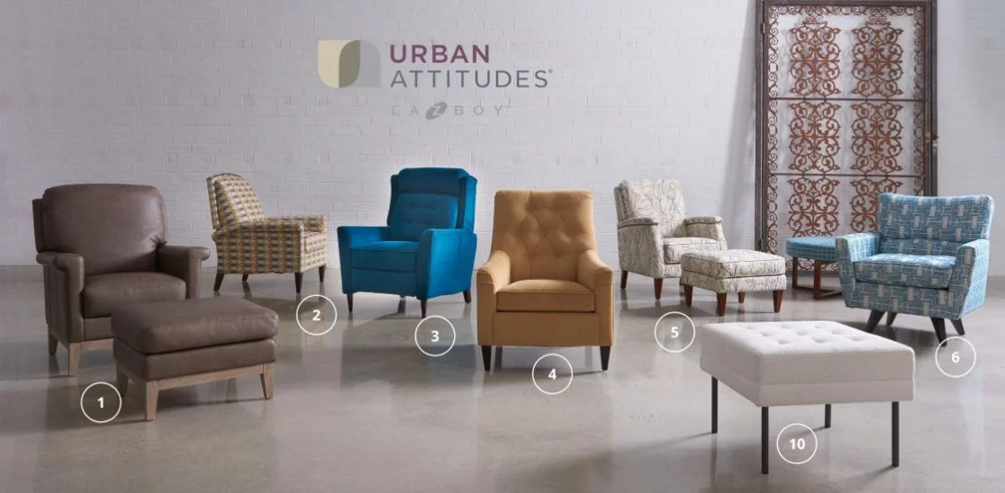 La-Z-Boy Urban Attitudes Chair Collage