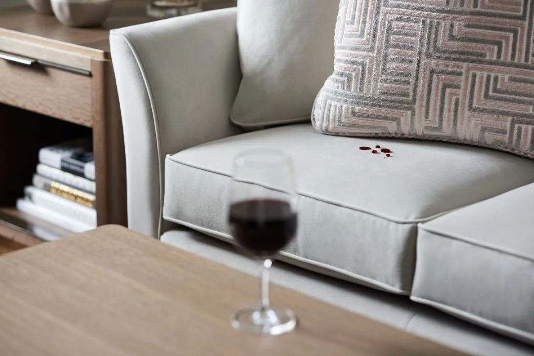 Red wine spill - La-Z-Boy iClean™ Fabric iClean™ Fabric Review