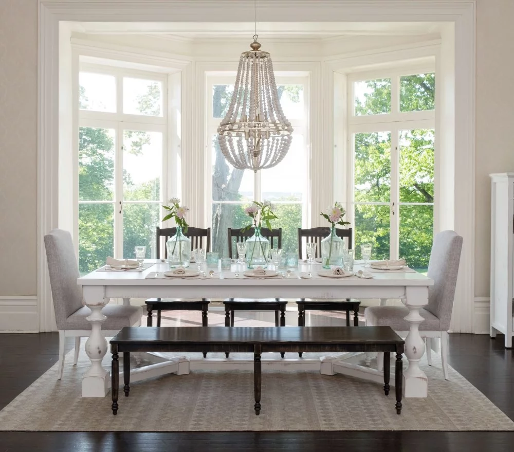Canadel dining set with bench How to Decorate your Dining Room: 6 Simple Tips to Follow