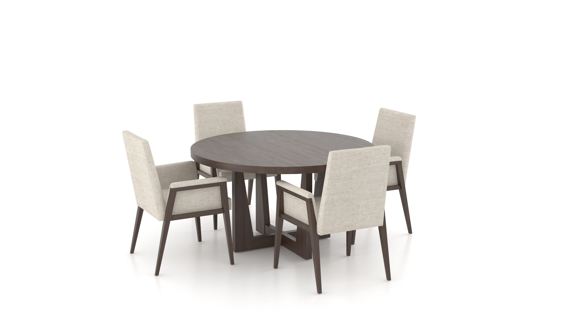 Modern Dining Set, Round Table
