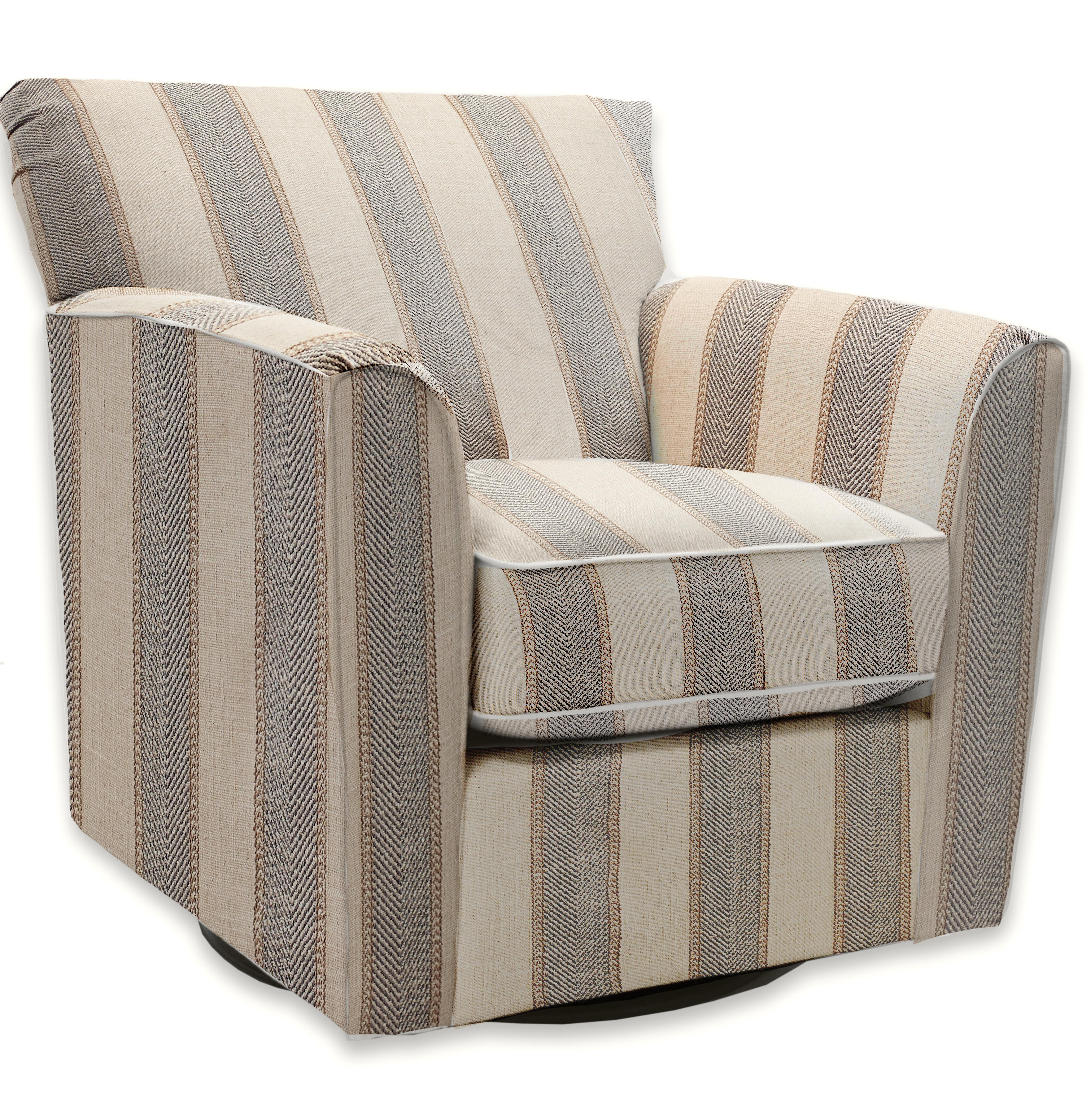 Allegra Fabric Swivel Gliding Chair