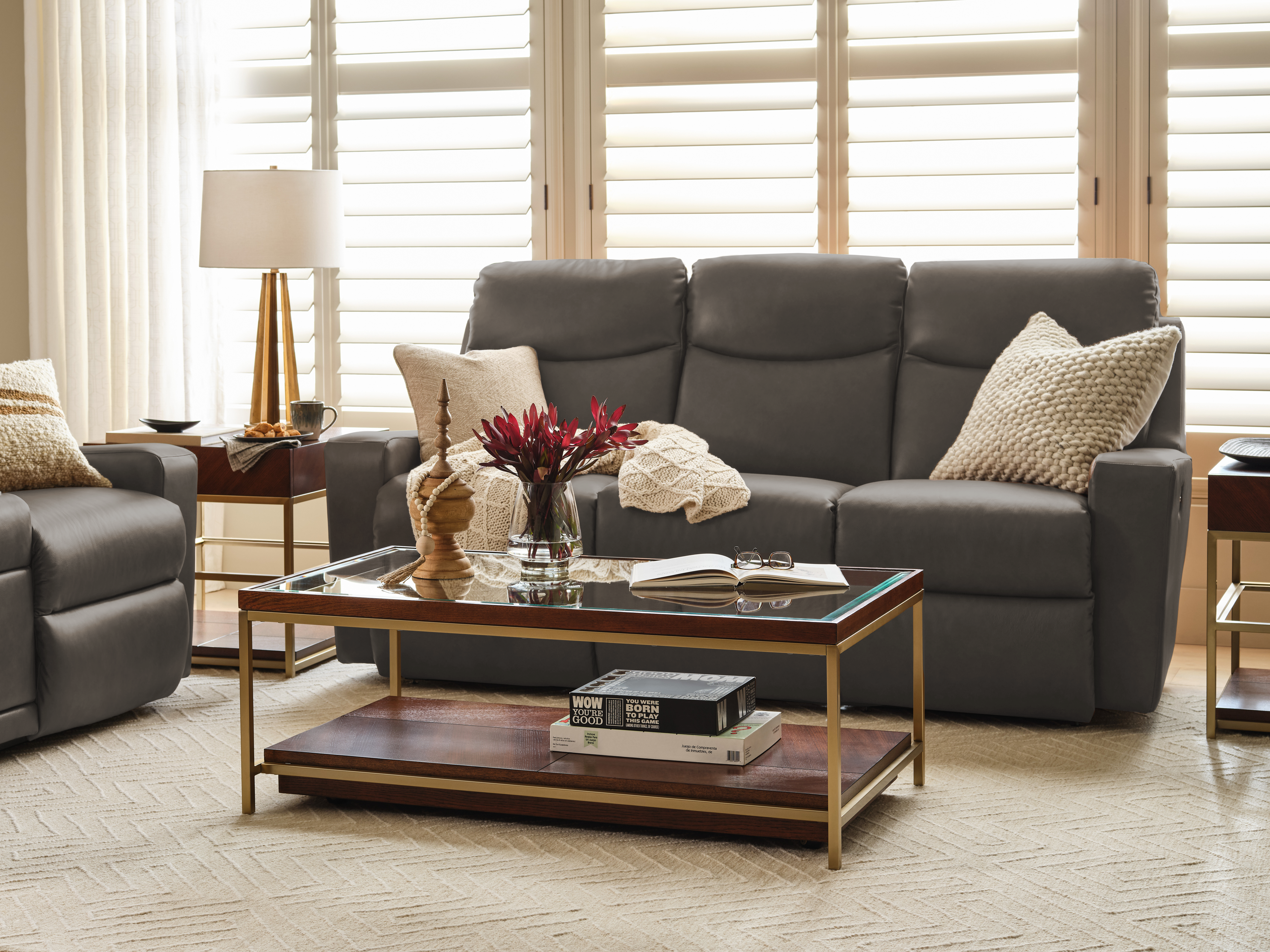 Emmons Leather Reclining Sofa