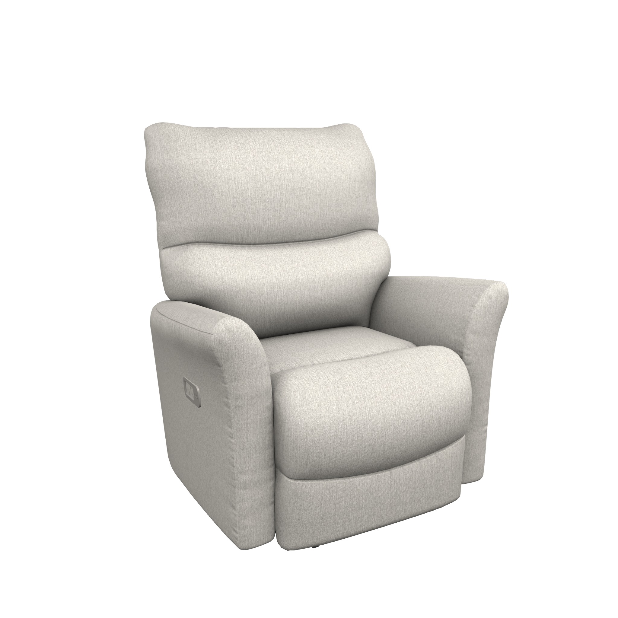 Rowan Fabric Power Wall Recliner w Headrest & Lumbar