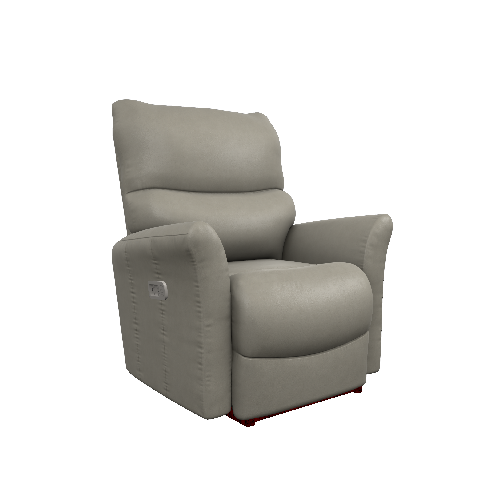 Rowan Leather Power Rocking Recliner w Headrest & Lumbar