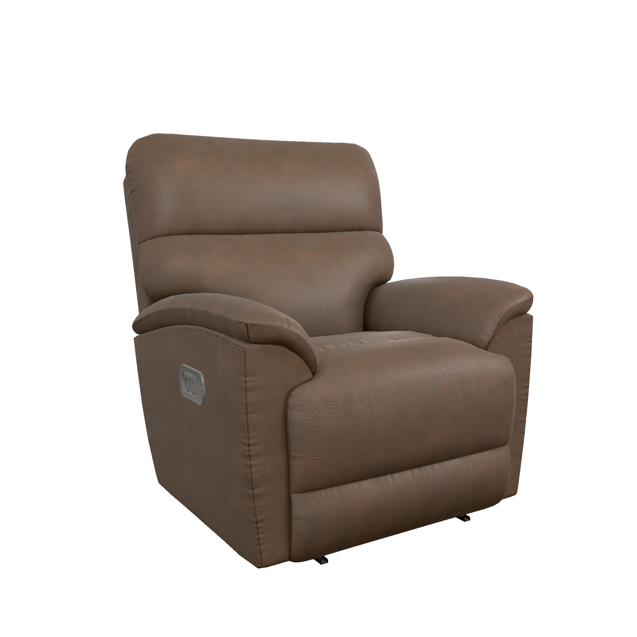 Image - 1 - Trouper Fabric Power Wall Recliner w Headrest & Lumbar
