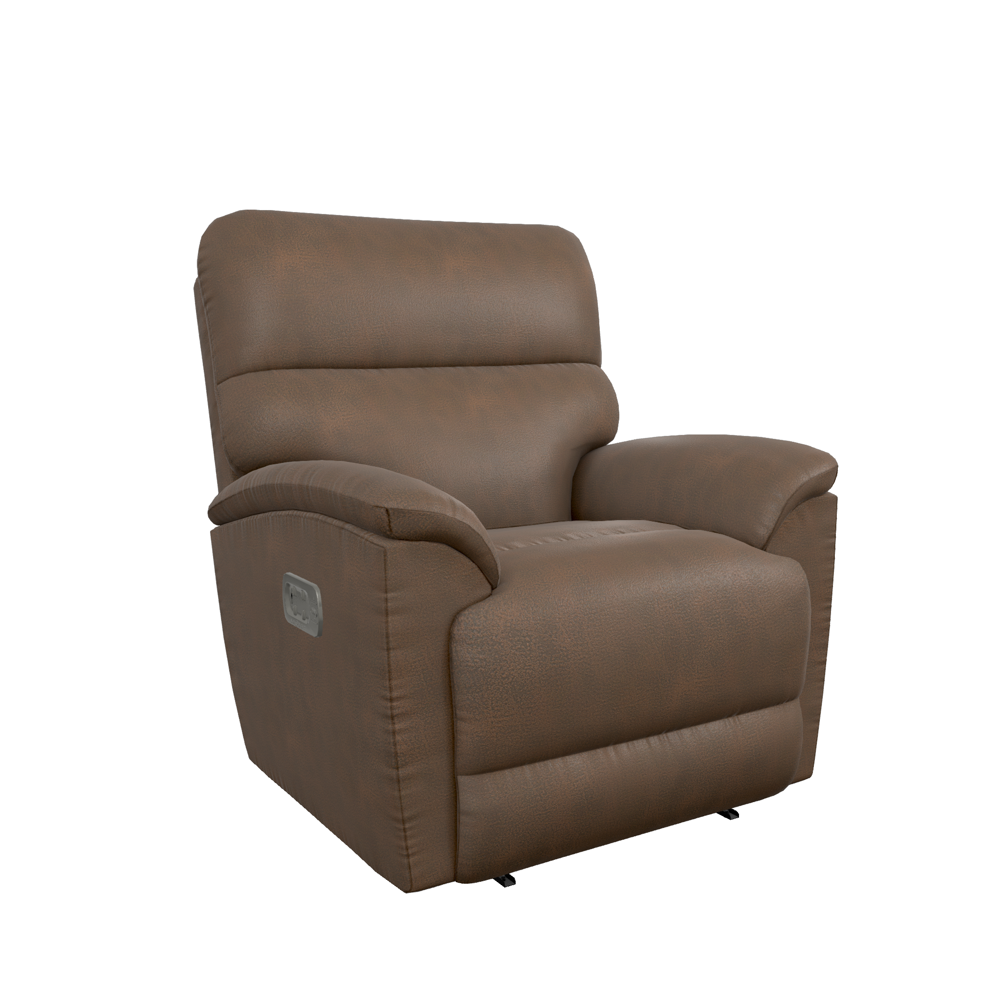 Trouper Fabric Power Wall Recliner w Headrest & Lumbar