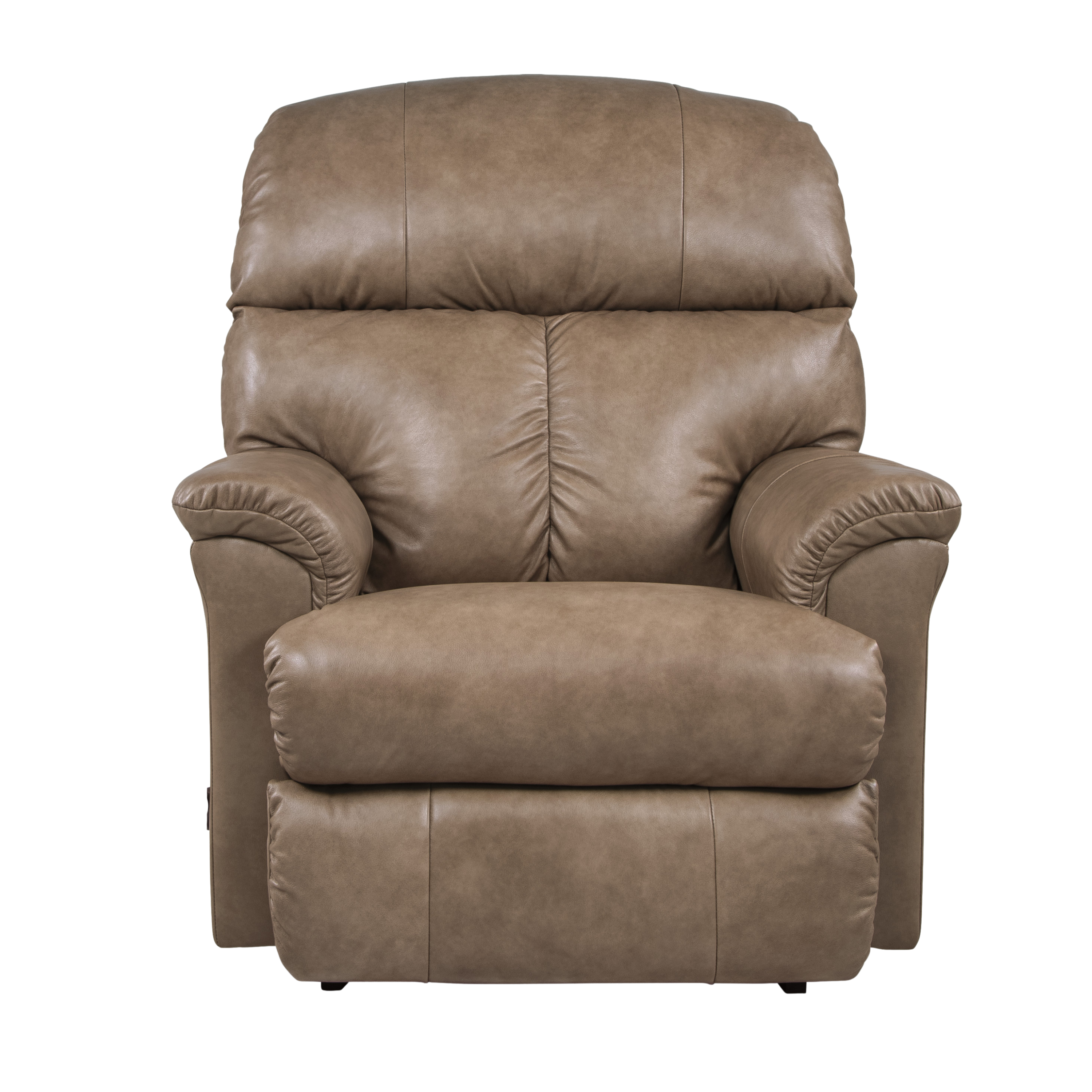 Reed Leather Power Rocking Recliner w Headrest & Lumbar