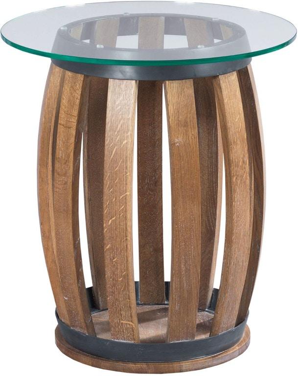 HAMMARY WINE BARREL ACCENT TABLE