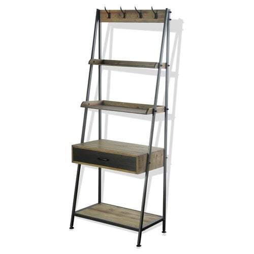 4/SHELF W/DSK-DRWER