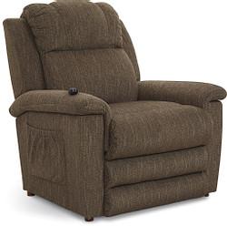 Clayton Fabric Gold Power Lift Recliner w Massage & Heat