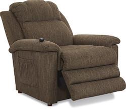 Clayton Fabric Gold Power Lift Recliner w Massage & Heat