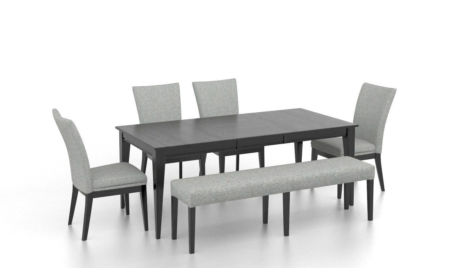 CANADEL CONTEMPORARY DINING SET - PEPPERCORN/GREY