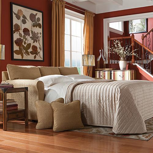 Leah Fabric SUPREME-COMFORT Queen Sleep Sofa