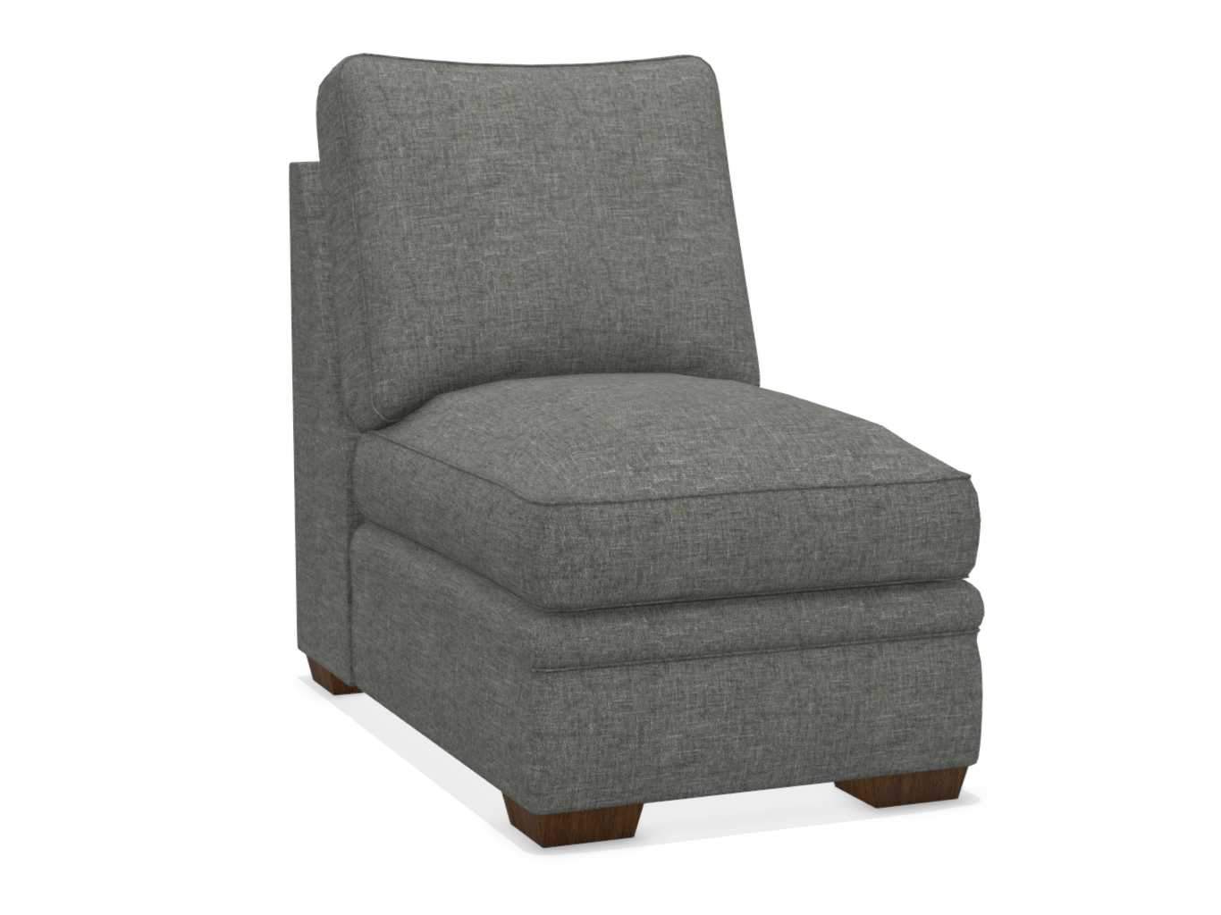 MEYER FABRIC 3 PEICE SOFA W/ CHAISE - CHARCOL GREY